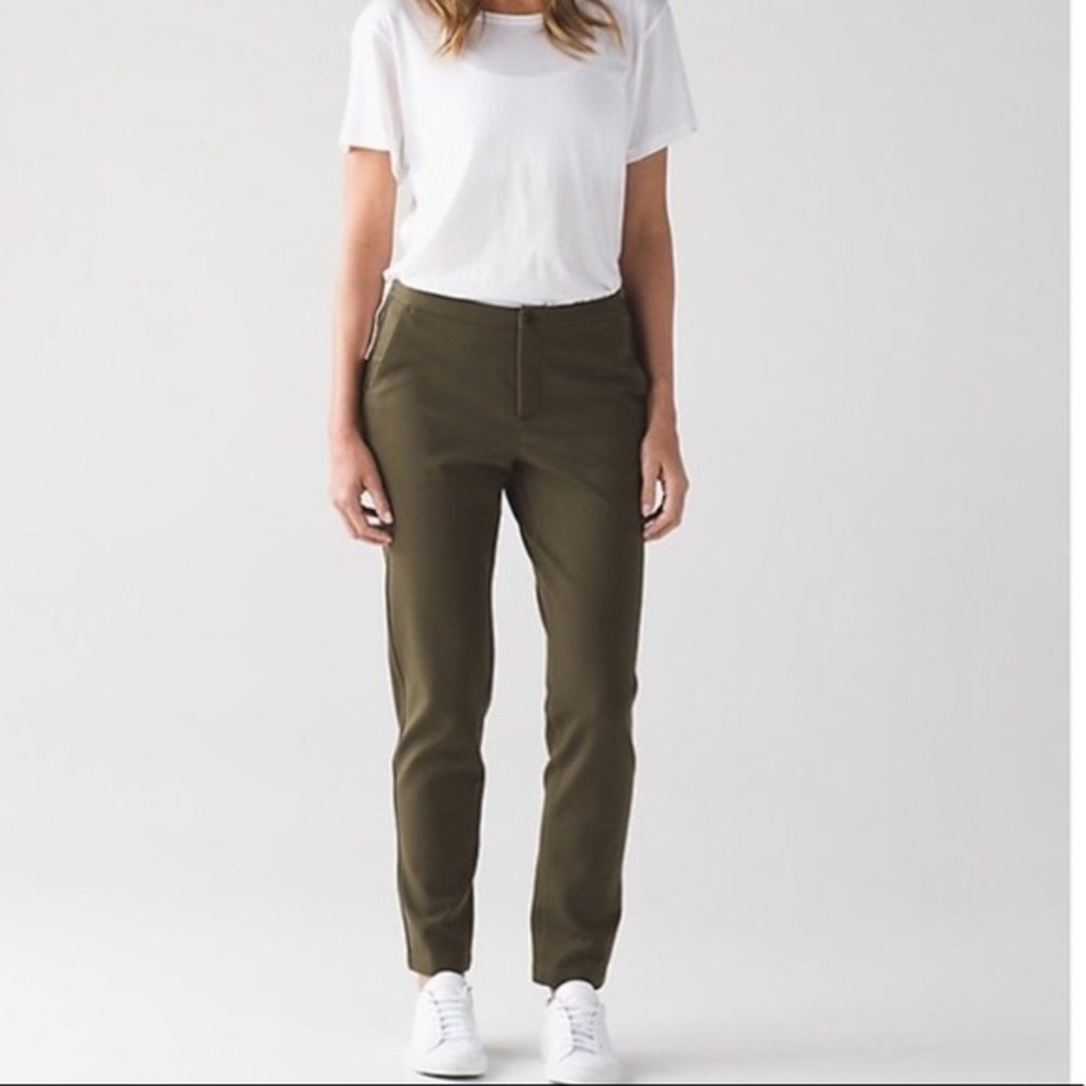 Lululemon Army Green Dress Pants